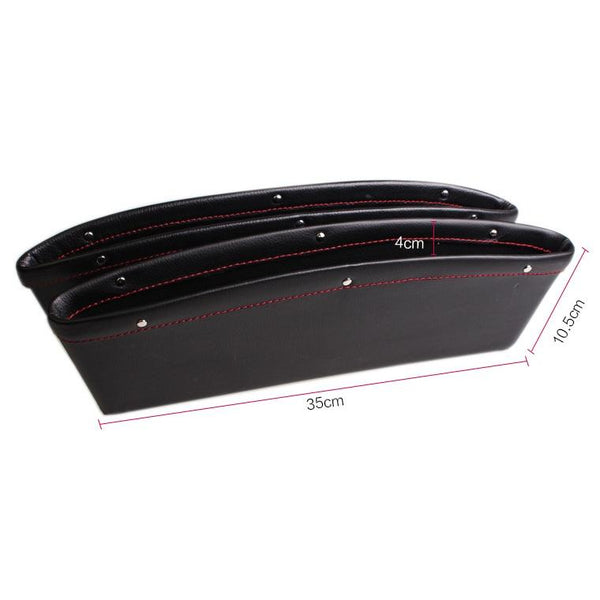 กล่องใส่ข้างเบาะรถยนต์อเนกประสงค์- หนัง - สีดำ Car Leather Box